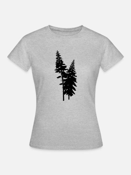conifers - Frauen T-Shirt - Grau meliert