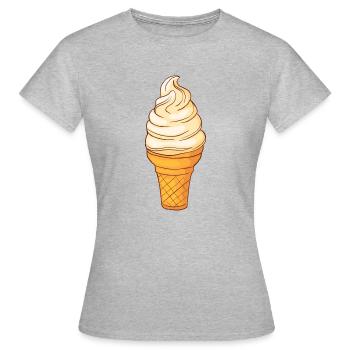 Glace molle Glace Glace Glace Glace de glace - T-shirt Femme - gris chiné - Devant - AI Model Female 172 dark (172cm)