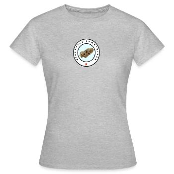 Blueberry Kush - Frauen T-Shirt - Grau meliert - Vorne - AI Model Female 172 dark (172cm)