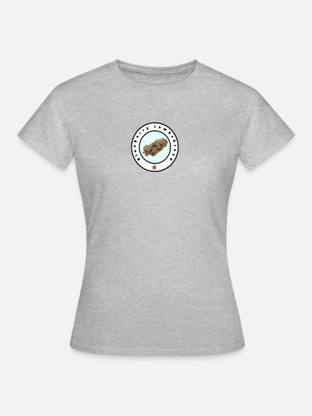 Blueberry Kush - Frauen T-Shirt - Grau meliert