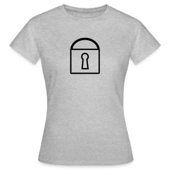 Schloss - Frauen T-Shirt - Grau meliert - Vorne - AI Model Female 172 dark (172cm)