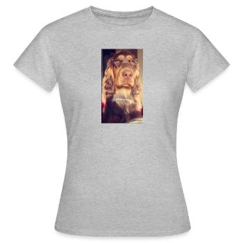 Lady ❤️ - T-shirt Femme - gris chiné - Devant - AI Model Female 172 dark (172cm)