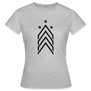 Rang 4 - Frauen T-Shirt - Grau meliert - Vorne - AI Model Female 172 dark (172cm)