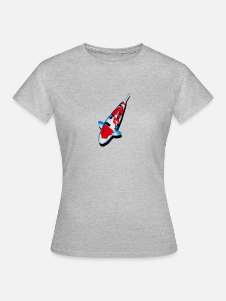KOI-Karpfen - Frauen T-Shirt - Grau meliert