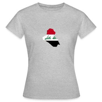Irak - T-shirt Femme - gris chiné - Devant - AI Model Female 172 dark (172cm)