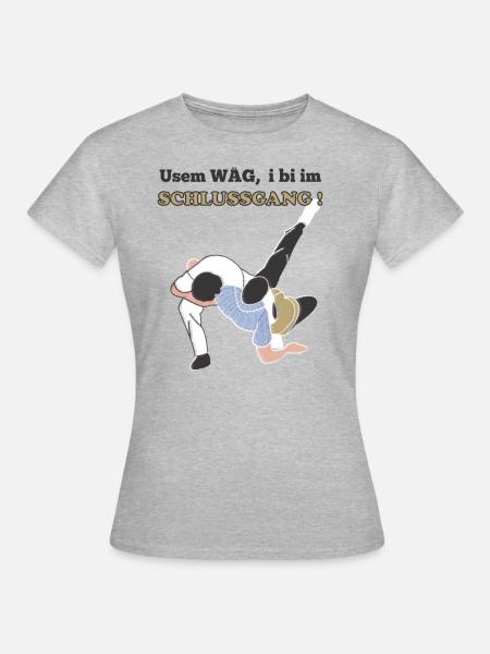 Schwingen Schwinger Übersprung - Frauen T-Shirt - Grau meliert