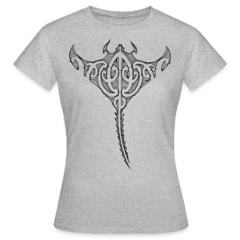 Maori Stingray - Women's T-Shirt - heather grey - Front - AI Model Female 172 dark (172cm)