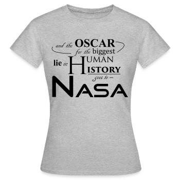 Terre Nasa - T-shirt Femme - gris chiné - Devant - AI Model Female 172 dark (172cm)