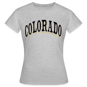 Colorado - T-shirt Femme - gris chiné - Devant - AI Model Female 172 dark (172cm)