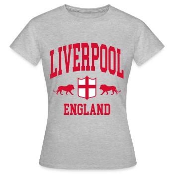 Liverpool - T-shirt Femme - gris chiné - Devant - AI Model Female 172 dark (172cm)