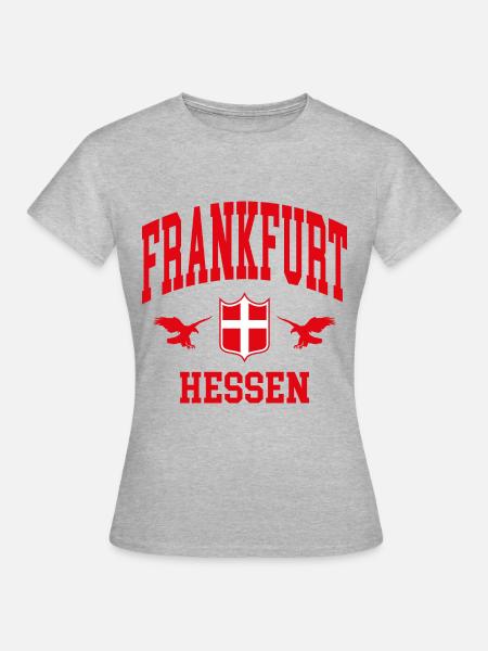 Frankfurt - Frauen T-Shirt - Grau meliert