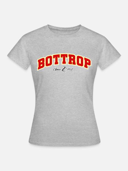 BOTTROP - Frauen T-Shirt - Grau meliert