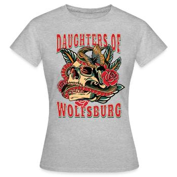 Wolfsburg Power-Frau daughters of Wolfsburg Retro - Women's T-Shirt - heather grey - Front - AI Model Female 172 dark (172cm)