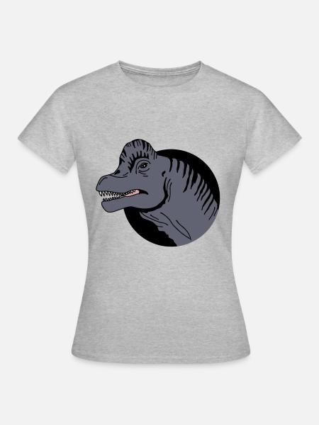 Brachiosaurus Dinosaurier - Frauen T-Shirt - Grau meliert