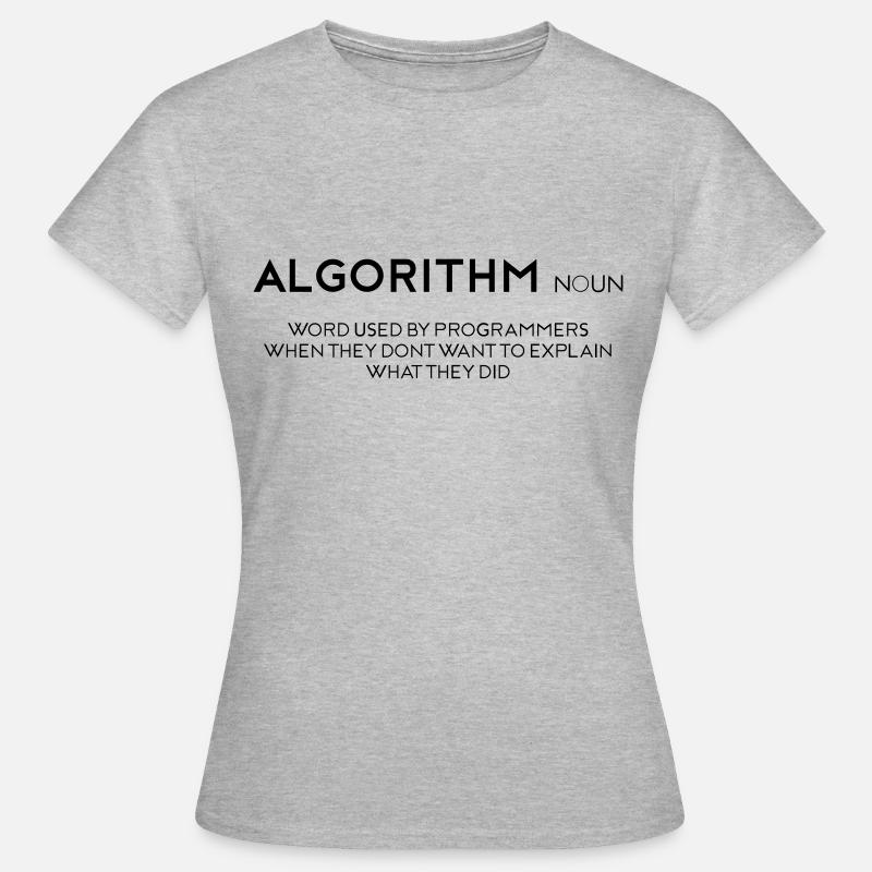 algorithme - T-shirt Femme - gris chiné