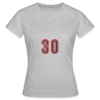 Justaucorps 30 Nombre d’années - T-shirt Femme - gris chiné - Devant - AI Model Female 172 dark (172cm)
