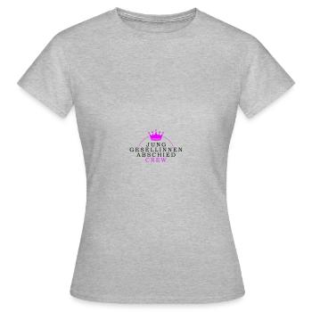 Hen Party Crew Hen - Women's T-Shirt - heather grey - Front - AI Model Female 172 dark (172cm)