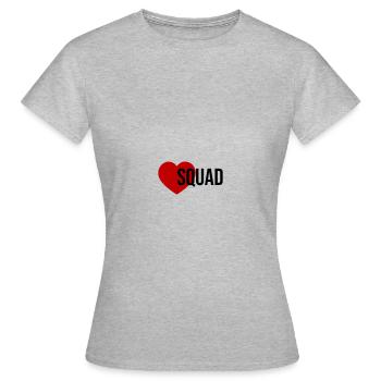 Squad Heart - Women's T-Shirt - heather grey - Front - AI Model Female 172 dark (172cm)