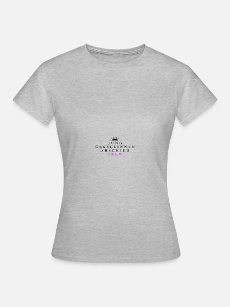 Junggesellinnenabschied Crew - Frauen T-Shirt - Grau meliert