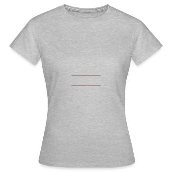 Trait du symbole linéaire - T-shirt Femme - gris chiné - Devant - AI Model Female 172 dark (172cm)
