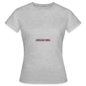 Malle 2024 - Women's T-Shirt - heather grey - Front - AI Model Female 172 dark (172cm)