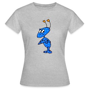 Mag-Mich-Malé - T-shirt Femme - gris chiné - Devant - AI Model Female 172 dark (172cm)