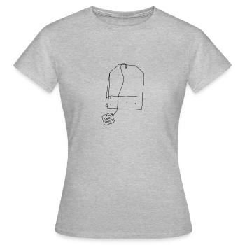 Tea shirt. - Women's T-Shirt - heather grey - Front - AI Model Female 172 dark (172cm)