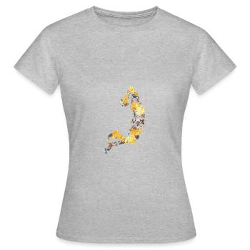 Basket-ball - T-shirt Femme - gris chiné - Devant - AI Model Female 172 dark (172cm)