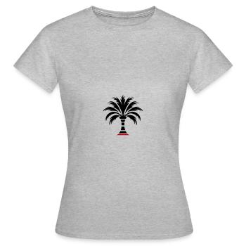 Île Palm - T-shirt Femme - gris chiné - Devant - AI Model Female 172 dark (172cm)
