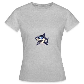 Hai Cool Bande Dessinée - T-shirt Femme - gris chiné - Devant - AI Model Female 172 dark (172cm)