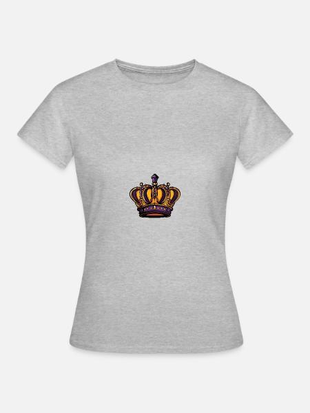 Krone - Frauen T-Shirt - Grau meliert