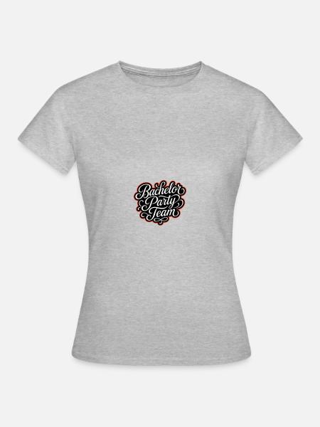 Bachelor Party Team - Frauen T-Shirt - Grau meliert