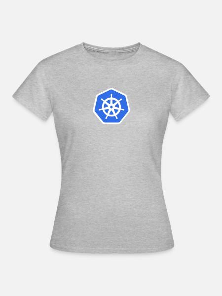 Kubernetes T-Shirt - Frauen T-Shirt - Grau meliert