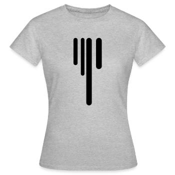 drips - Frauen T-Shirt - Grau meliert - Vorne - AI Model Female 172 dark (172cm)