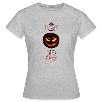Beware Halloween - Women's T-Shirt - heather grey - Front - AI Model Female 172 dark (172cm)