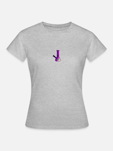 Weed Bong - Frauen T-Shirt - Grau meliert