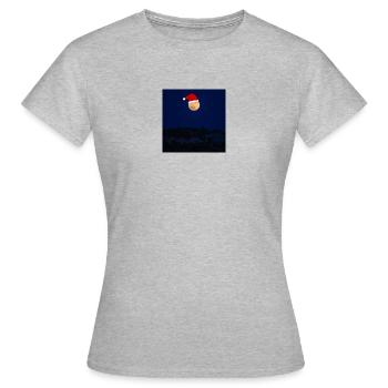 Christmas Moon - Women's T-Shirt - heather grey - Front - AI Model Female 172 dark (172cm)