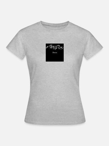 Illusion - Frauen T-Shirt - Grau meliert