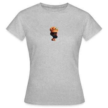 Joueur de basket fun - T-shirt Femme - gris chiné - Devant - AI Model Female 172 dark (172cm)