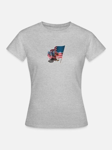 USSpolo - Frauen T-Shirt - Grau meliert