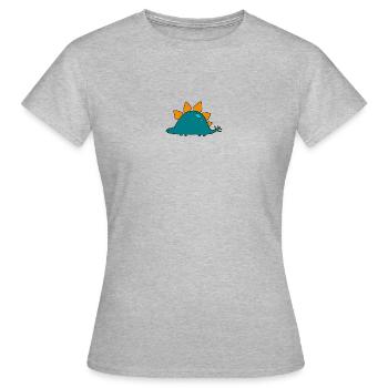 Stegosaurus - Frauen T-Shirt - Grau meliert - Vorne - AI Model Female 172 dark (172cm)