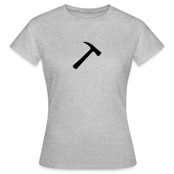Hammer - Frauen T-Shirt - Grau meliert - Vorne - AI Model Female 172 dark (172cm)