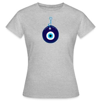Nazar Boncugu - Frauen T-Shirt - Grau meliert - Vorne - AI Model Female 172 dark (172cm)