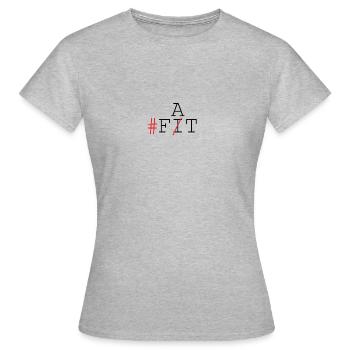 Fit & Fat - T-shirt Femme - gris chiné - Devant - AI Model Female 172 dark (172cm)