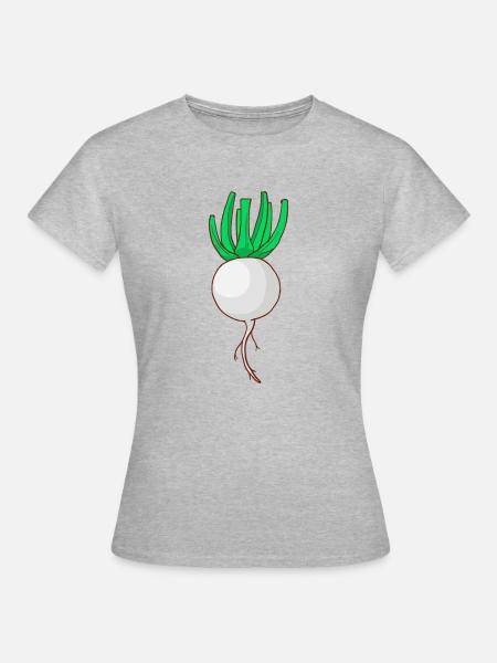 Speiserübe - Frauen T-Shirt - Grau meliert