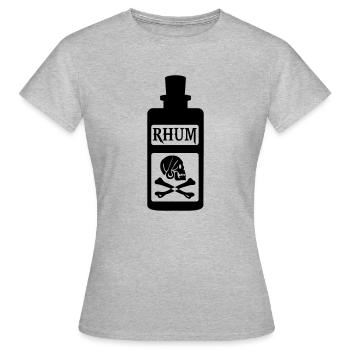 Rhum - T-shirt Femme - gris chiné - Devant - AI Model Female 172 dark (172cm)