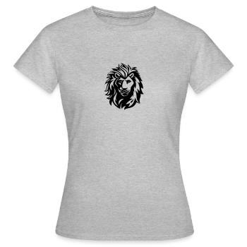 lion - T-shirt Femme - gris chiné - Devant - AI Model Female 172 dark (172cm)
