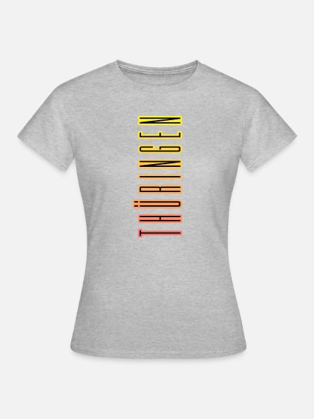 thüringen - Frauen T-Shirt - Grau meliert
