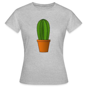 cactus cactus cactus cactus Mexique mexiko56 - T-shirt Femme - gris chiné - Devant - AI Model Female 172 dark (172cm)