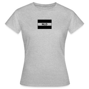 Pays-Bas (Hollande) drapeau tactique - NLD - T-shirt Femme - gris chiné - Devant - AI Model Female 172 dark (172cm)